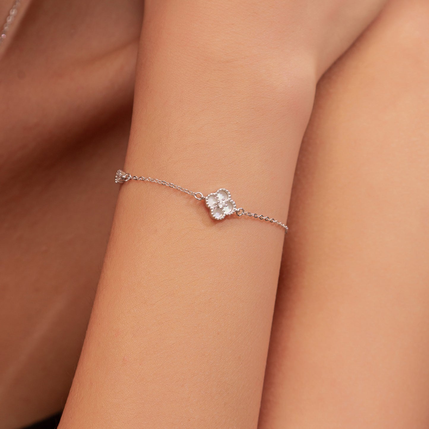 White Clover Bracelet