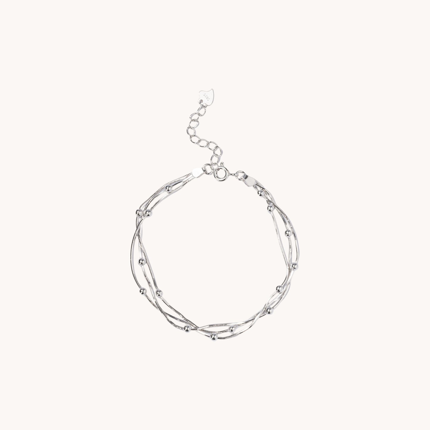Triple Satellite Chain Bracelet