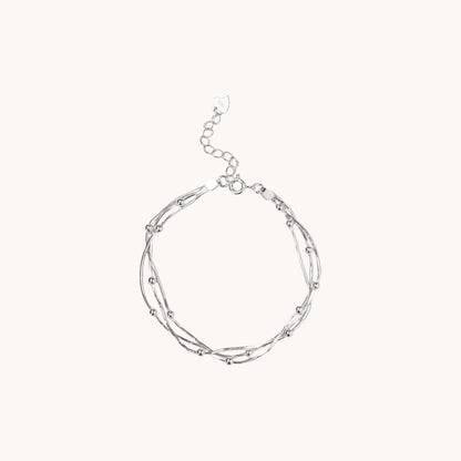 Triple Satellite Chain Bracelet