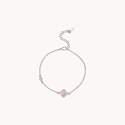 Pink Clover Bracelet