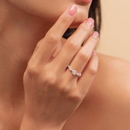 Rose Quartz Open Ring