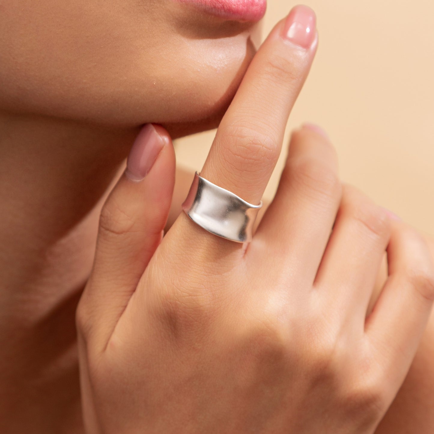 Sculptural Open Ring